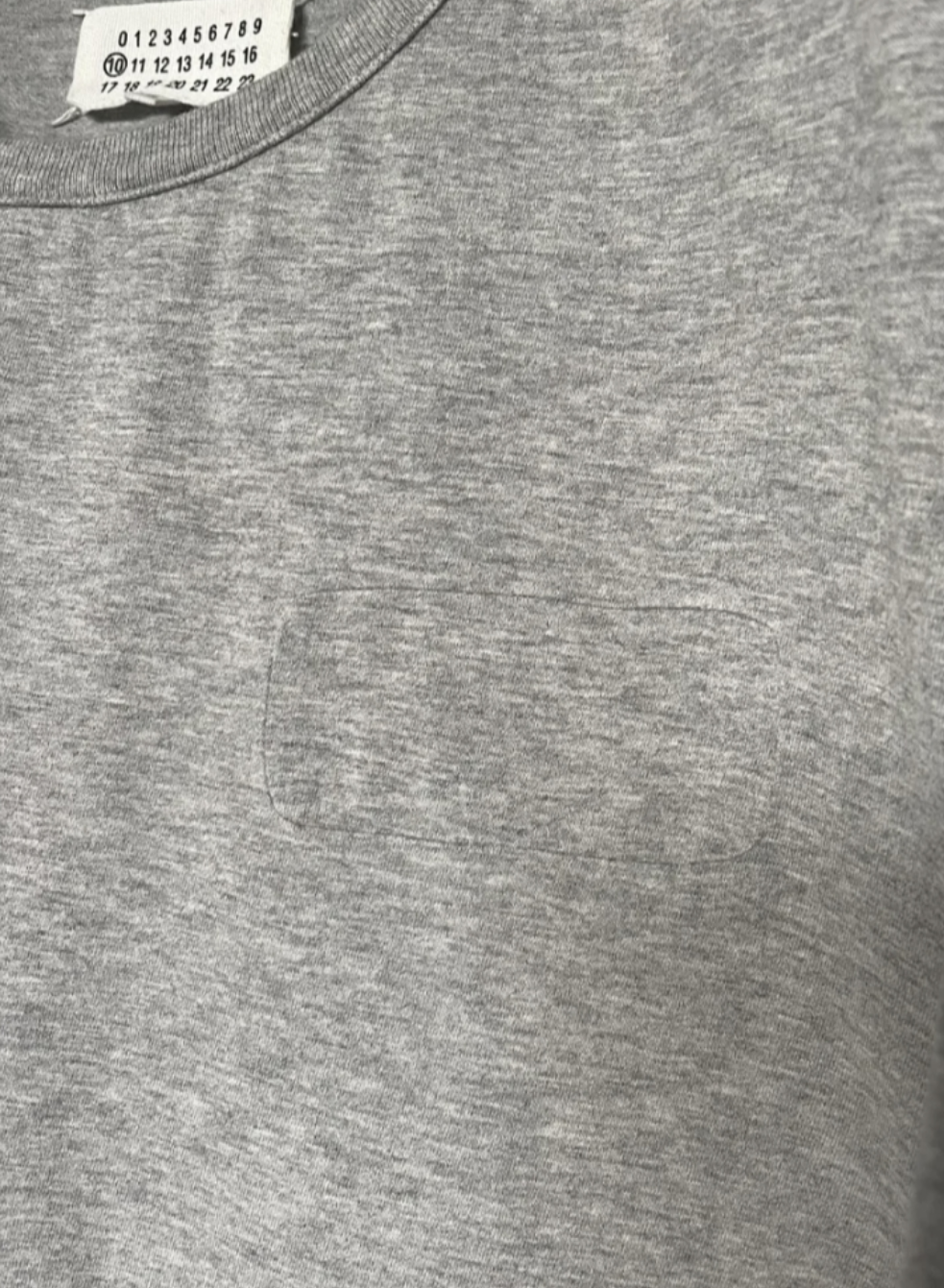 Maison margiela grey fake pocket t shirt