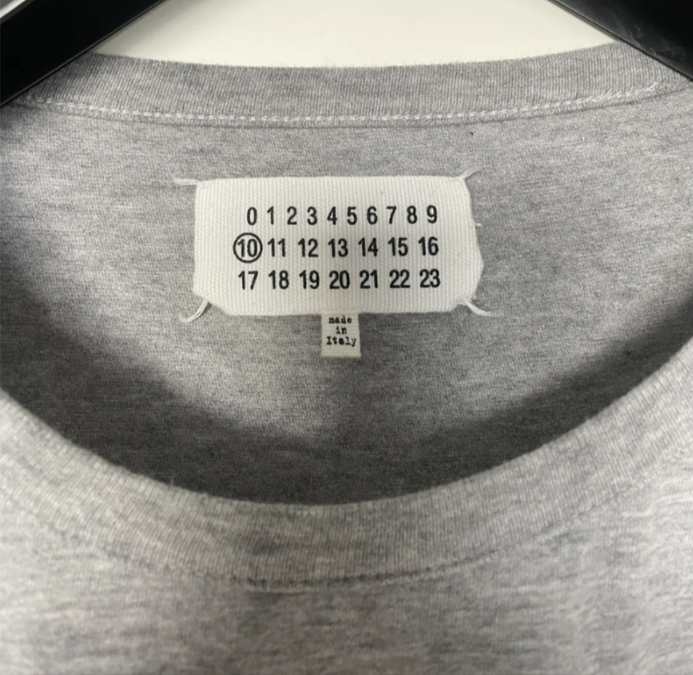 Maison margiela grey fake pocket t shirt