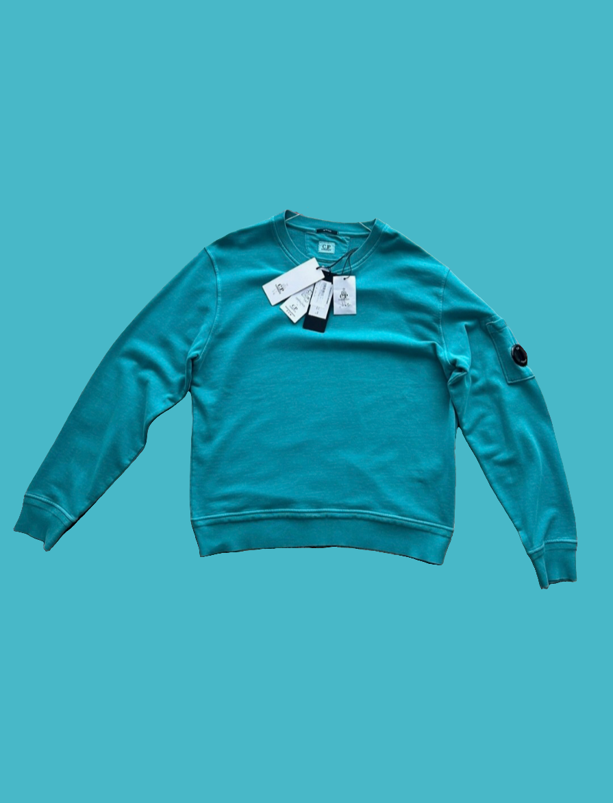 Sweatshirt / pull c.p company bleu turquoise